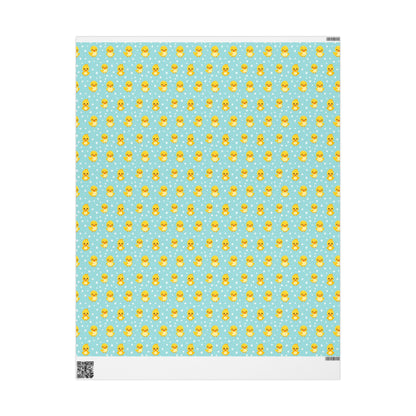 Ducky Dot Parade Wrapping Paper