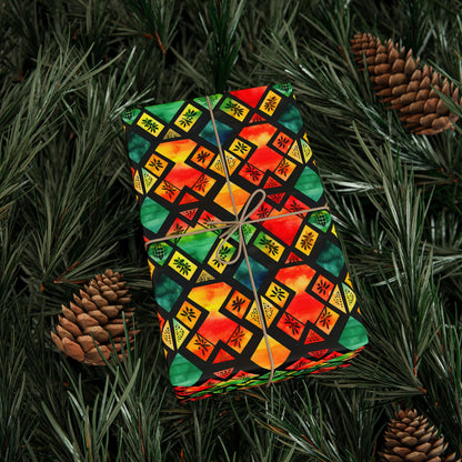 Freedom Flame Kwanzaa Wrapping Paper