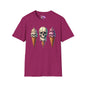 Ice Cream Cone Skull Adult T-shirt