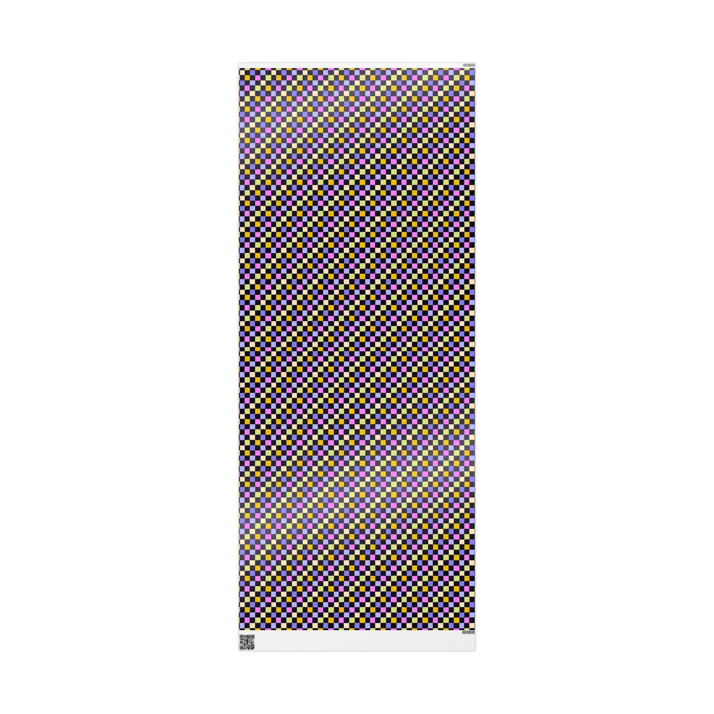 Joyful Checkerboard Gift Wrap