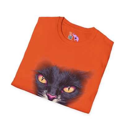 Black Cat Face T-shirt