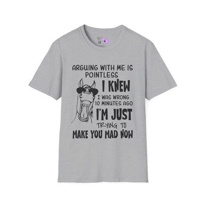 Arguing With Me is Pointless... Adult T-shirt
