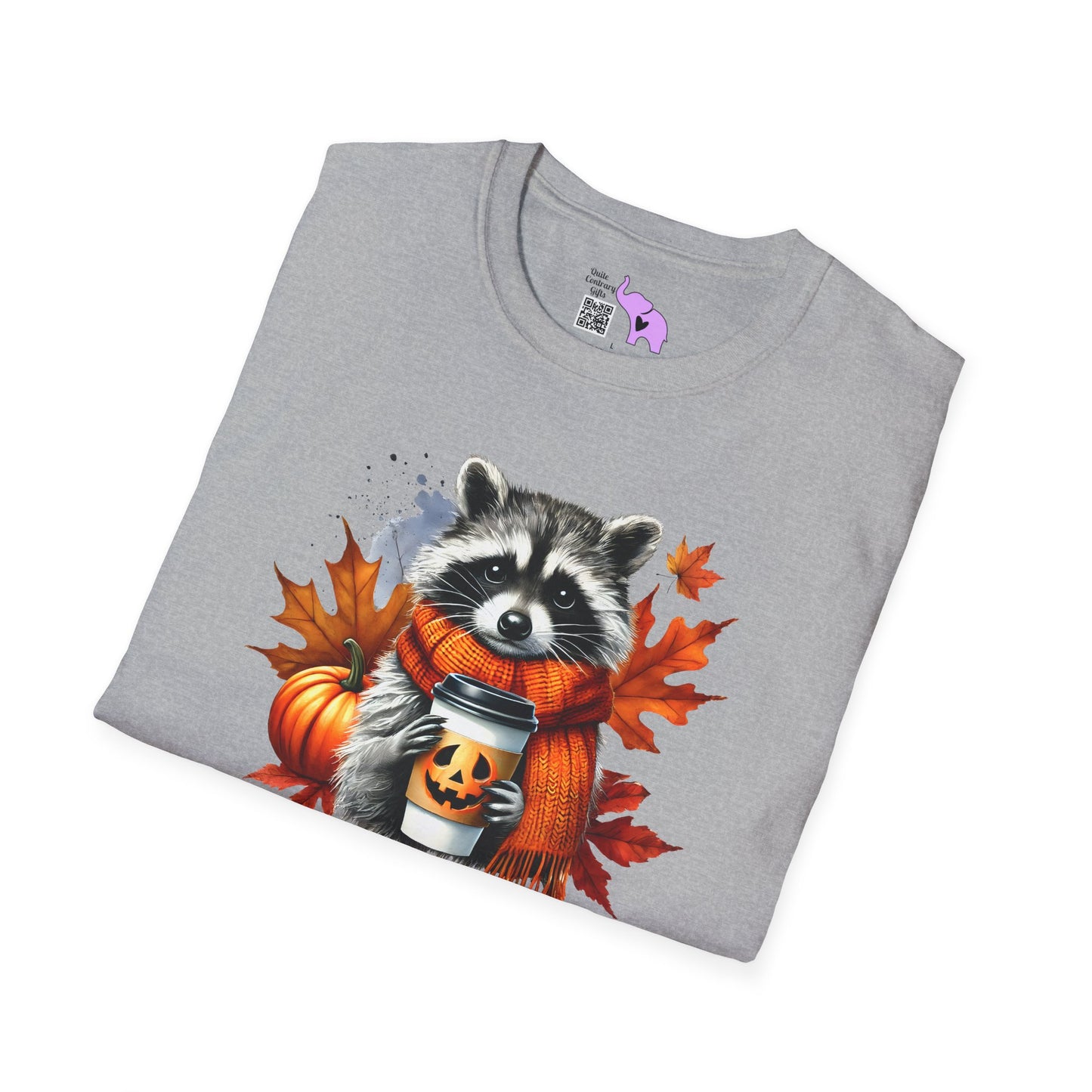 Halloween Raccoon Adult T-shirt