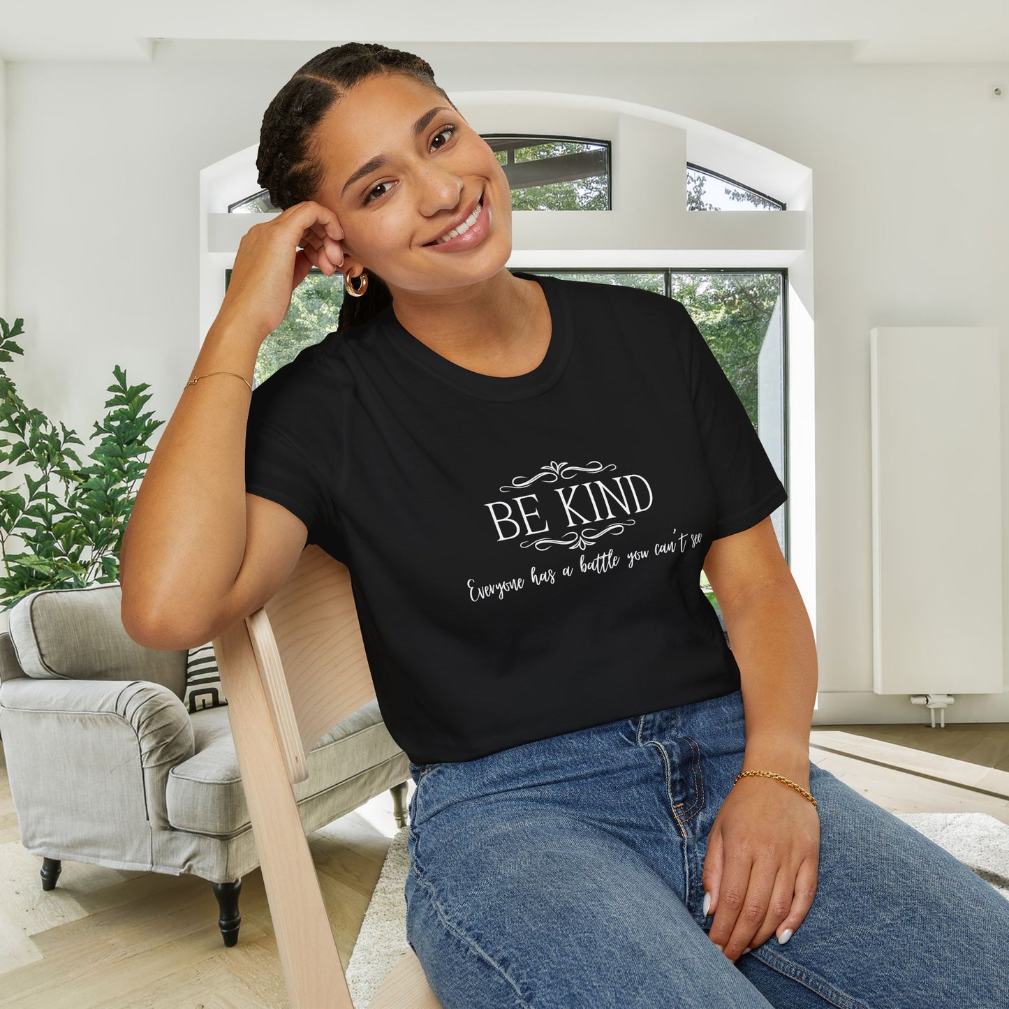 Be Kind Everyone Has A Battle You Can't See Adult T-shirt