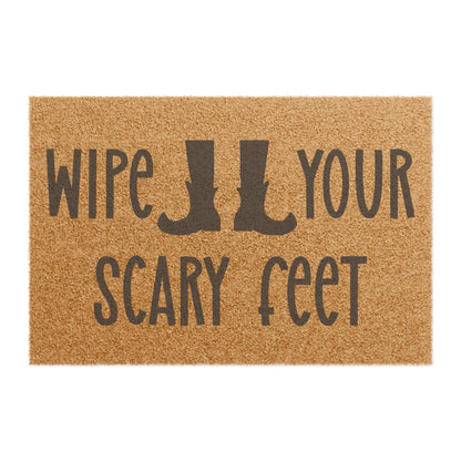 Wipe Your Scary Feet Coconut Fiber Doormat
