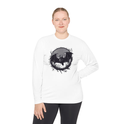 Creepy Bat Adult Long Sleeve Tee