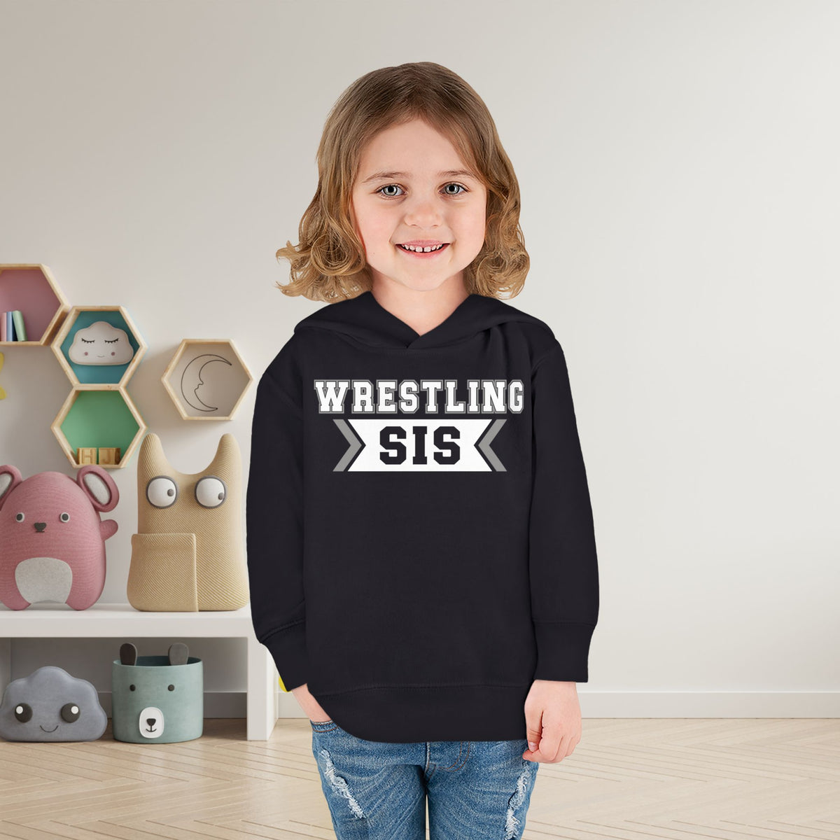 Wrestling Sis Toddler Hoodie