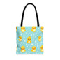 Ducky Dot Parade Canvas Tote Bag
