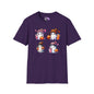 Cute Ghosts w/Pumpkins Adult T-shirt