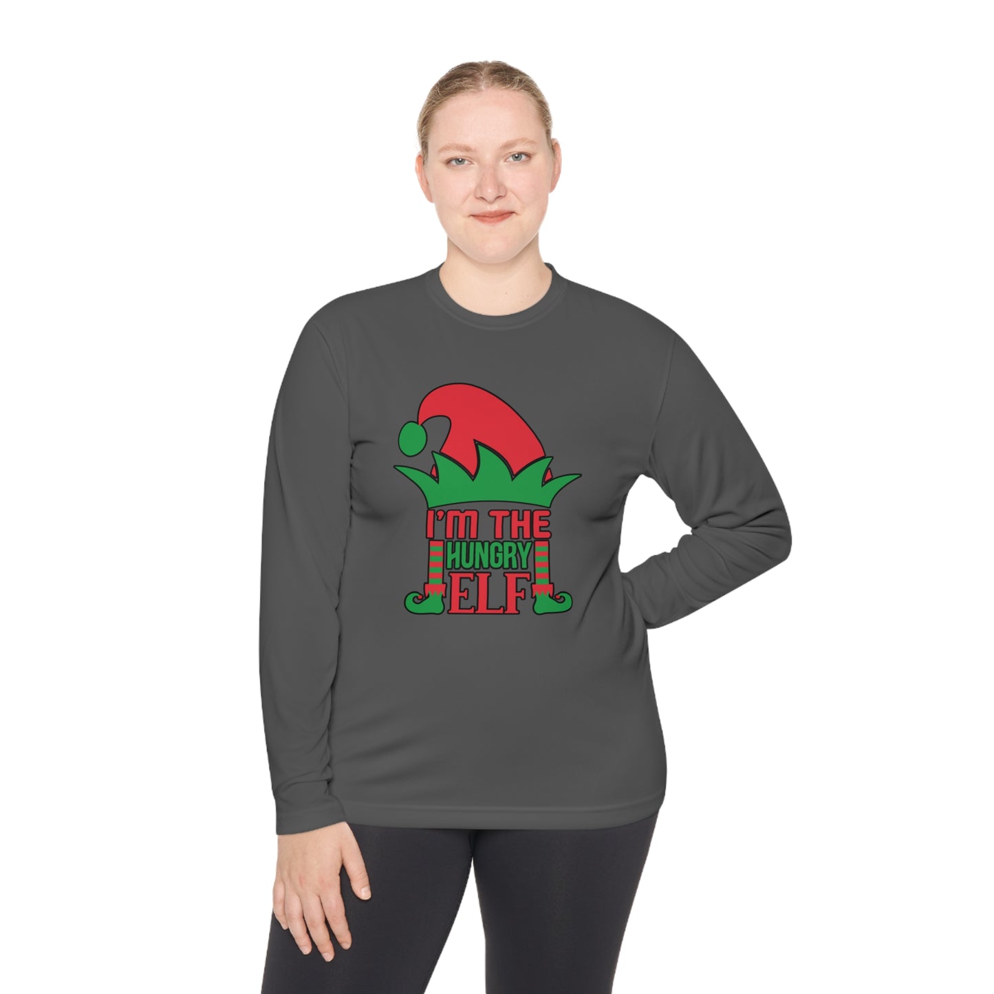 I'm The Hungry Elf Adult Long Sleeve Tee