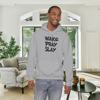 Wake Pray Slay Heavy Blend™ Hooded Sweatshirt