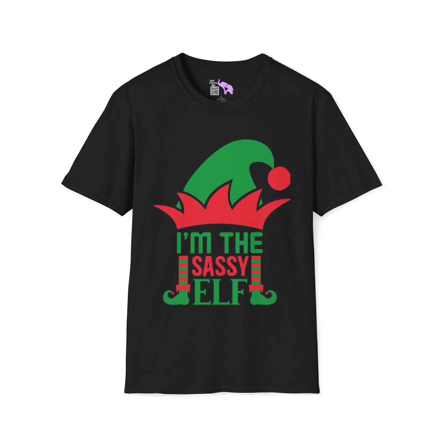 I'm The Sassy Elf Adult T-shirt (Custom Name Available!)