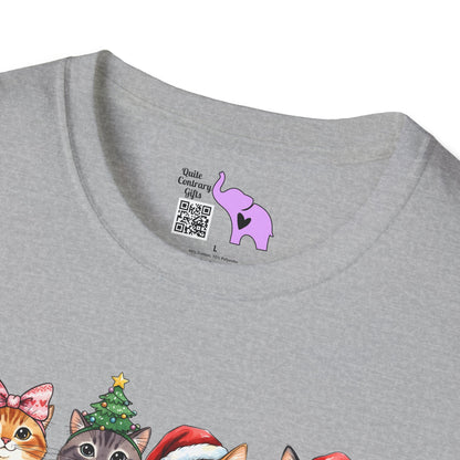 Meowy Christmas Crew Adult T-shirt