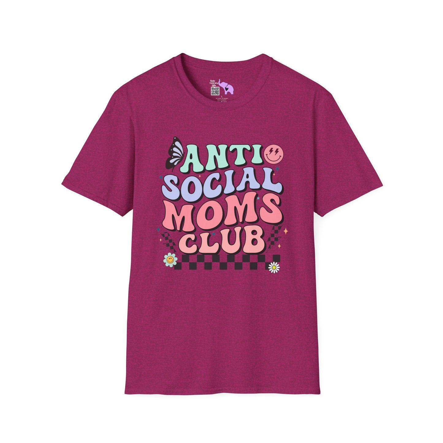 Antisocial Mom's Club Adult T-shirt