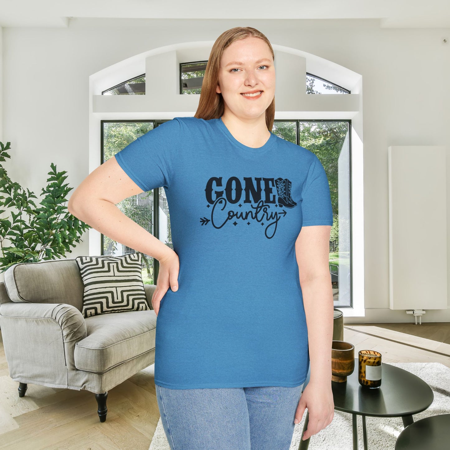 Gone Country Adult T-shirt