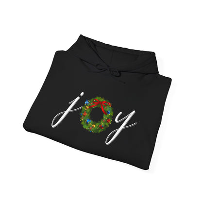 Joy w/Wreath Adult Heavy Blend™ Hooded Sweatshirt