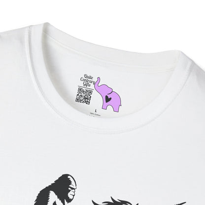 Bigfoot Rides A Unicorn Adult T-shirt
