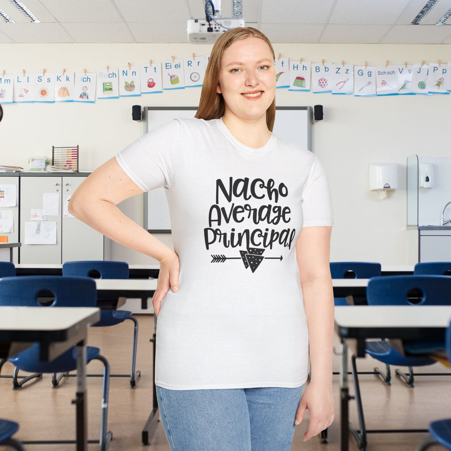 Nacho Average Principal Adult T-shirt
