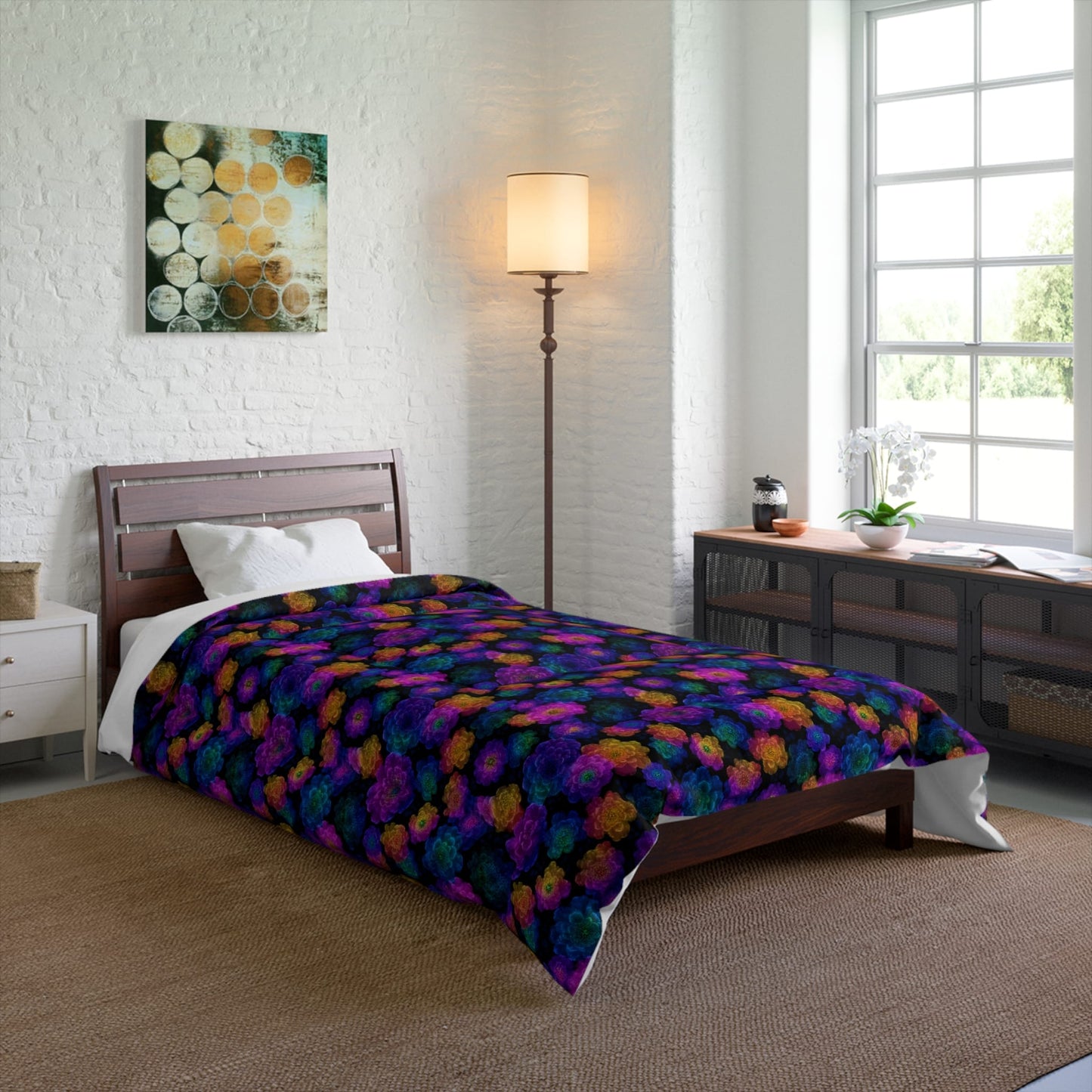 Luminous Carnations Comforter
