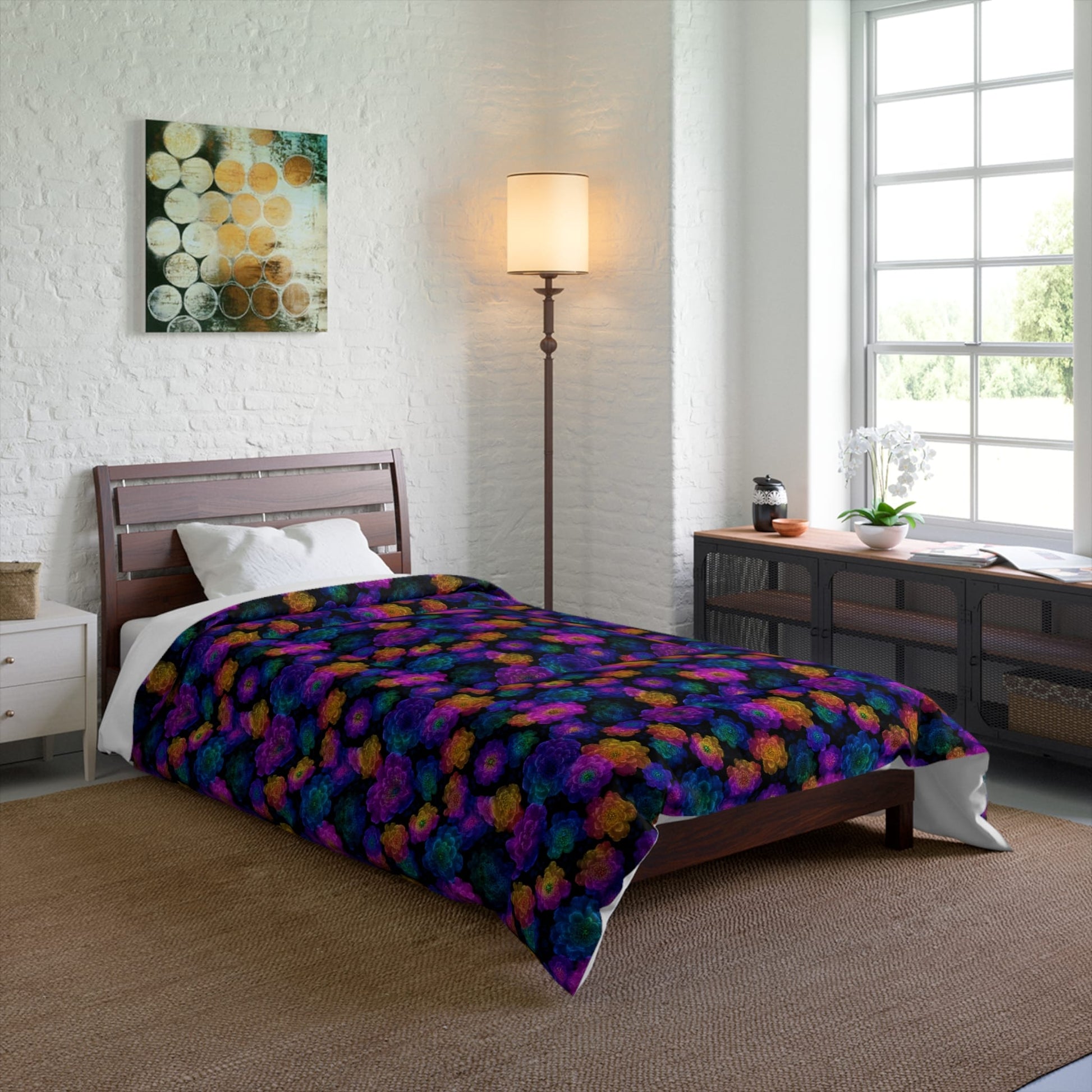 Luminous Carnations Comforter
