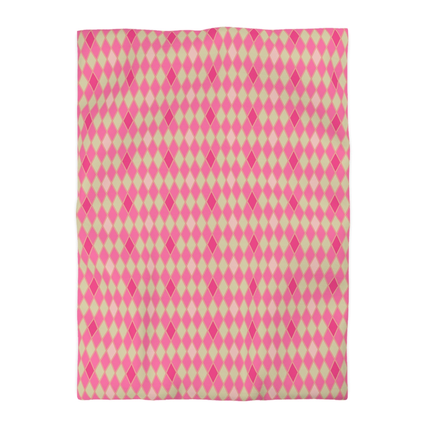 Pink Amour Harlequin Microfiber Duvet Cover