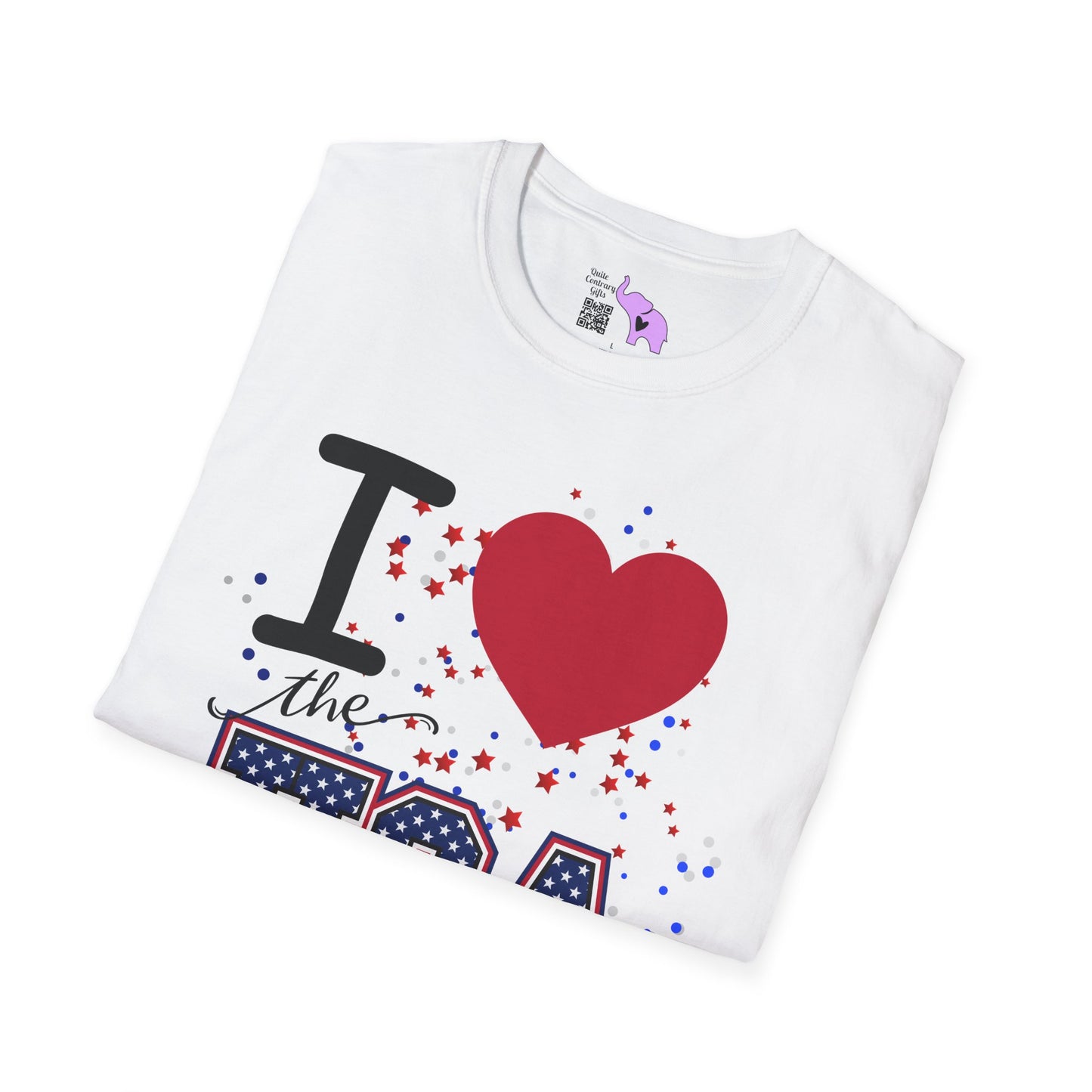 I Love The USA Adult T-shirt