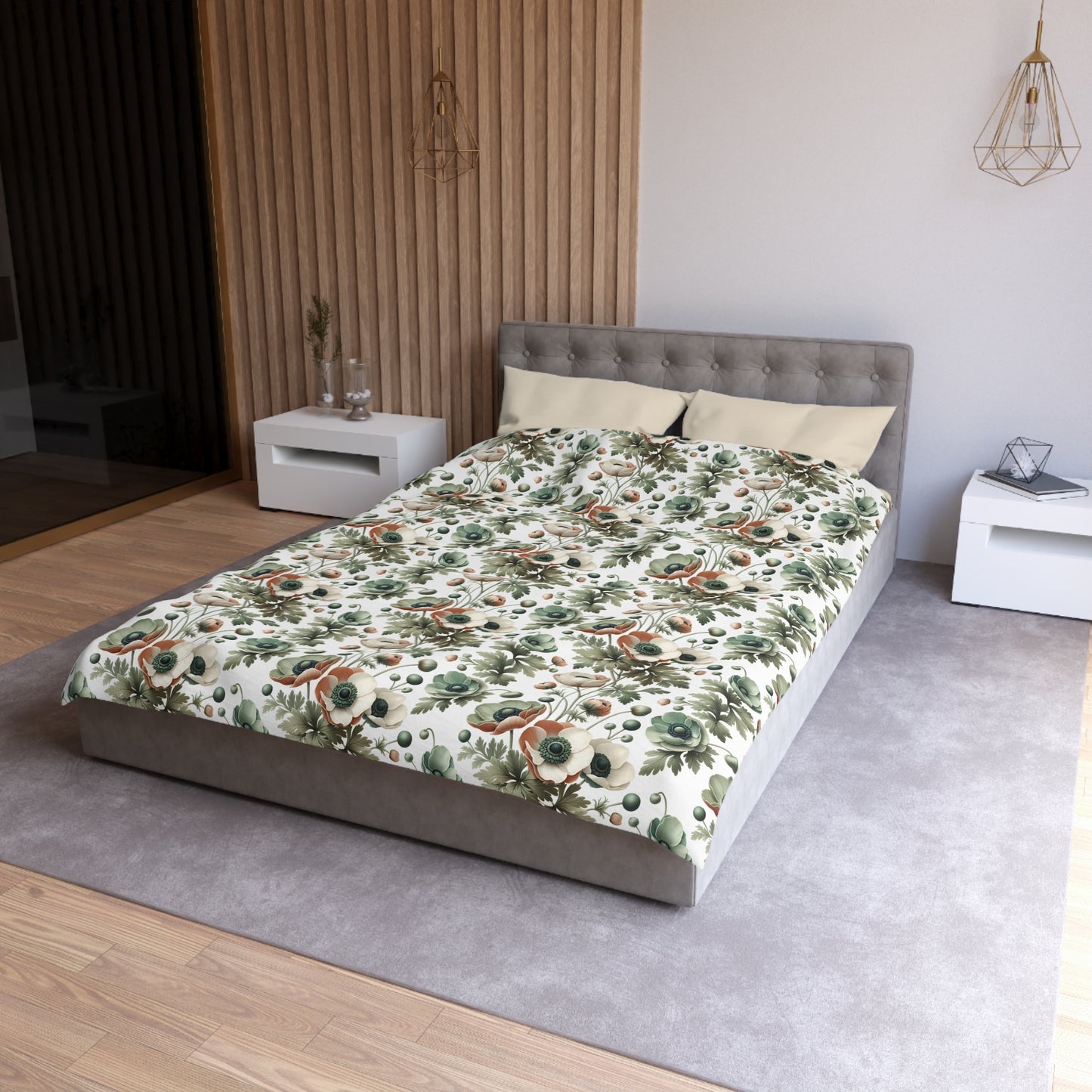 Whimsy In Bloom Microfiber Duvet Cover