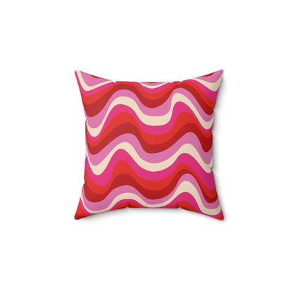 Blush Frequency Throw Pillow