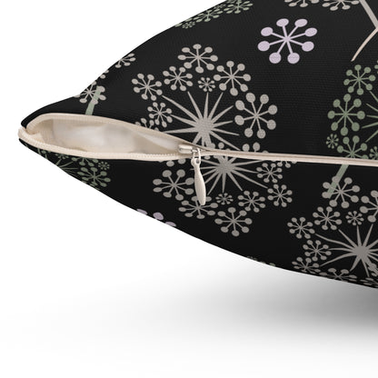 Dandelion Nightfall Throw Pillow