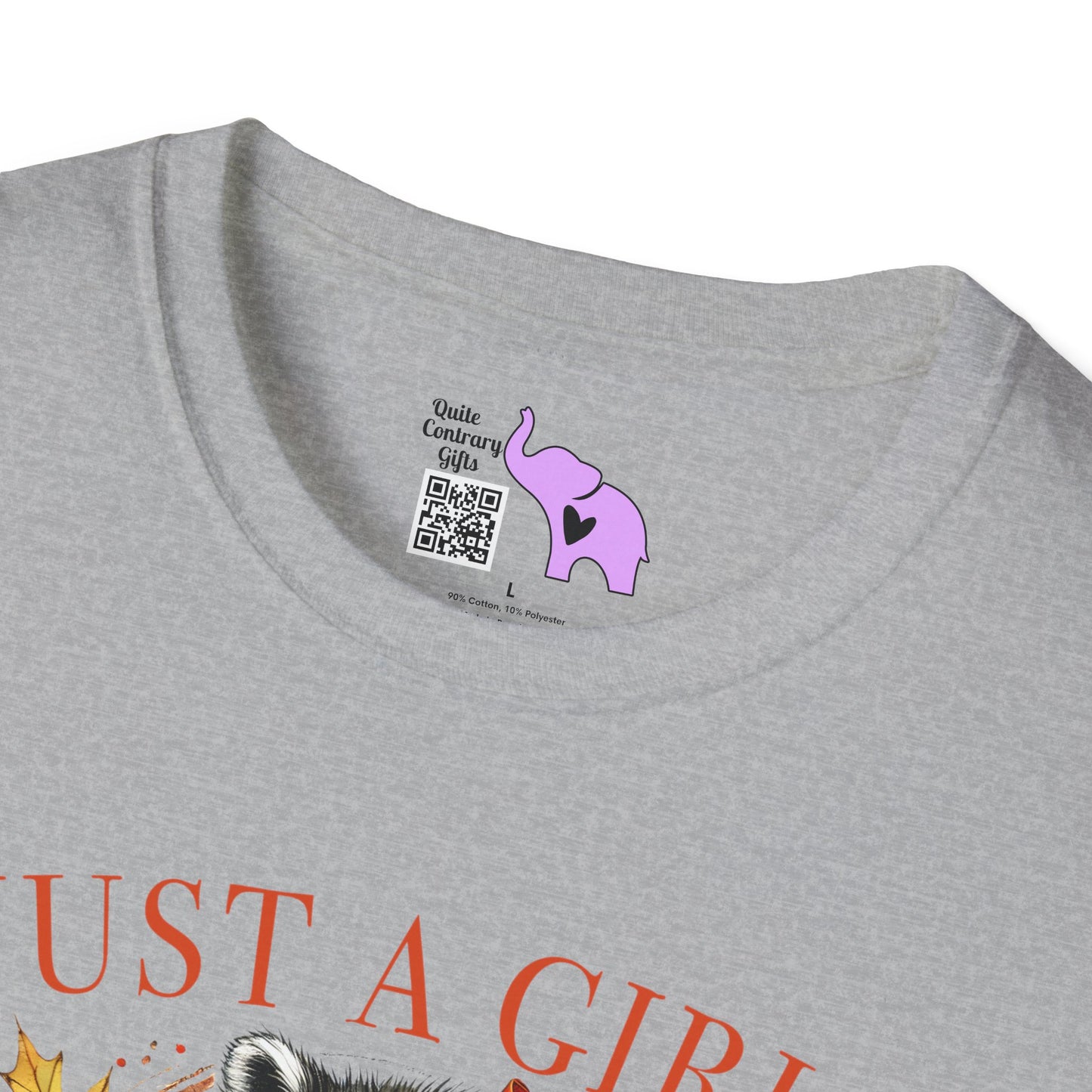 Just A Girl Who Loves Pumpkin Spice (Racoon) Adult T-shirt