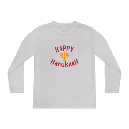 Happy Hanukkah Youth Long Sleeve Tee