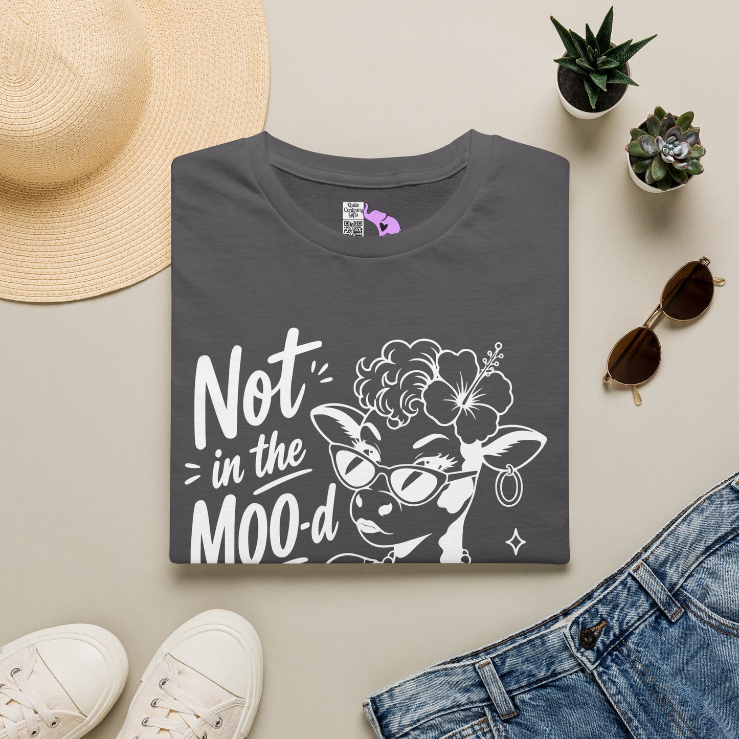 Not in the Moo-d Adult T-shirt