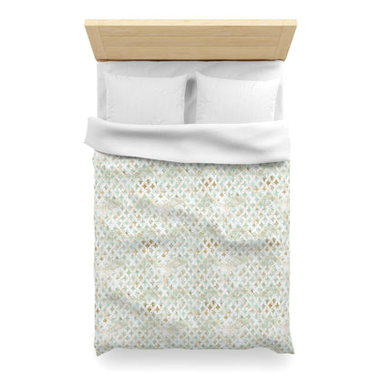 Faded Correspondence Microfiber Duvet Cover