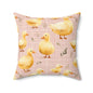 Ducky Daydream Throw Pillow