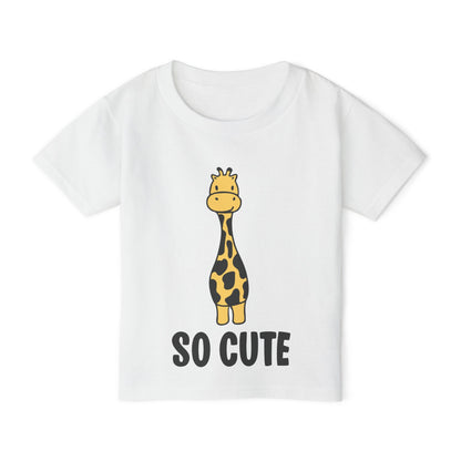 So Cute (Giraffe) Heavy Cotton™ Toddler T-shirt