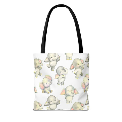 Dancing Elephants Canvas Tote Bag