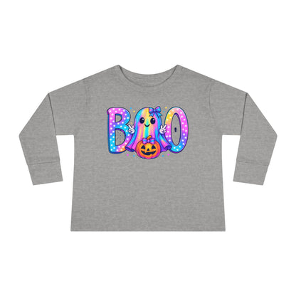 Pastel Boo Toddler Long Sleeve Tee