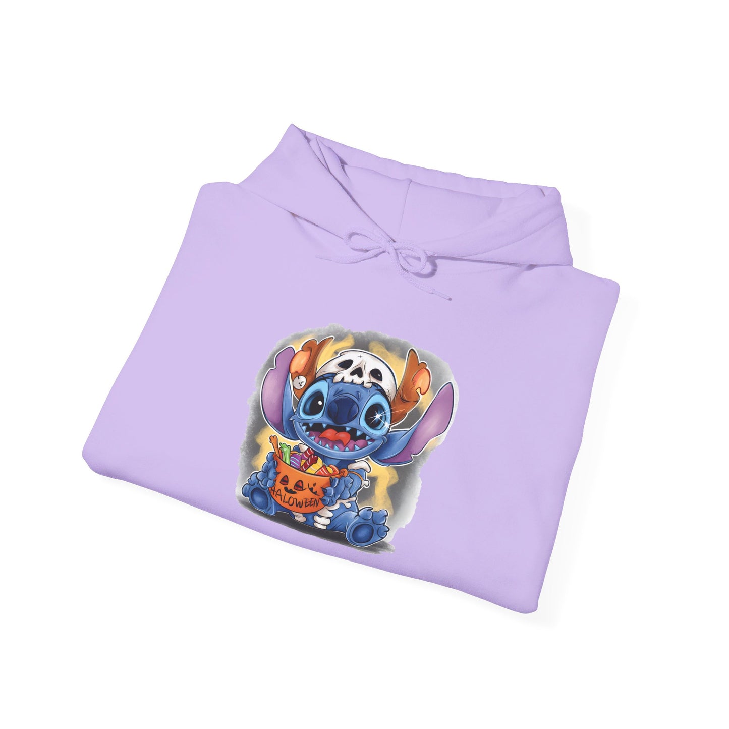 Stitch in Skeleton Costume Heavy Blend™ Hooded Sweatshirt