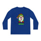 Candy Cane Crew Gnome Youth Long Sleeve Tee