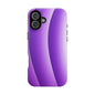 Purple Gradient Stripes MagSafe® Compatible Tough Case for iPhone