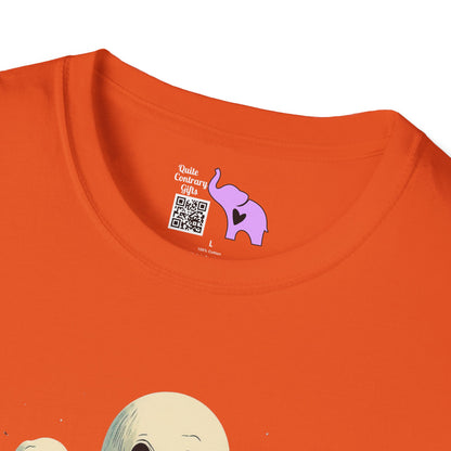 Creepy Ghost 14 Adult T-shirt