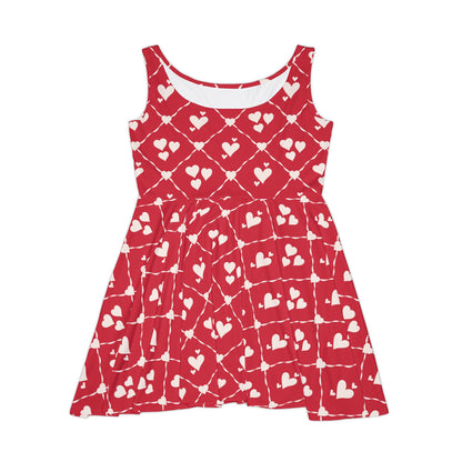 Sweetheart Trellis Women's Skater Dress