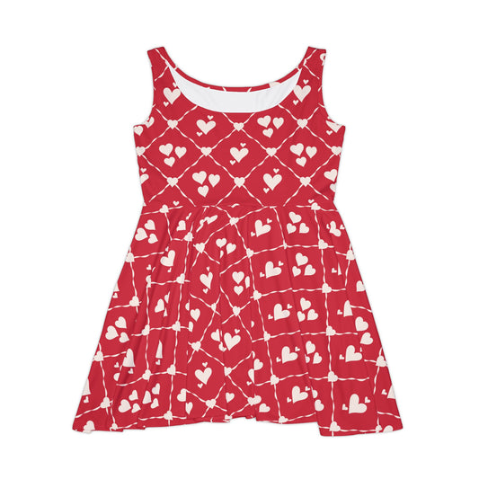 Sweetheart Trellis Women's Skater Dress