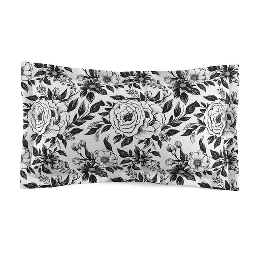 Whispering Blooms Microfiber Pillow Sham