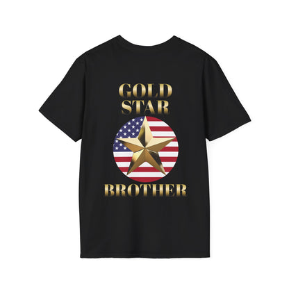 Gold Star Brother Forever Proud Adult T-shirt