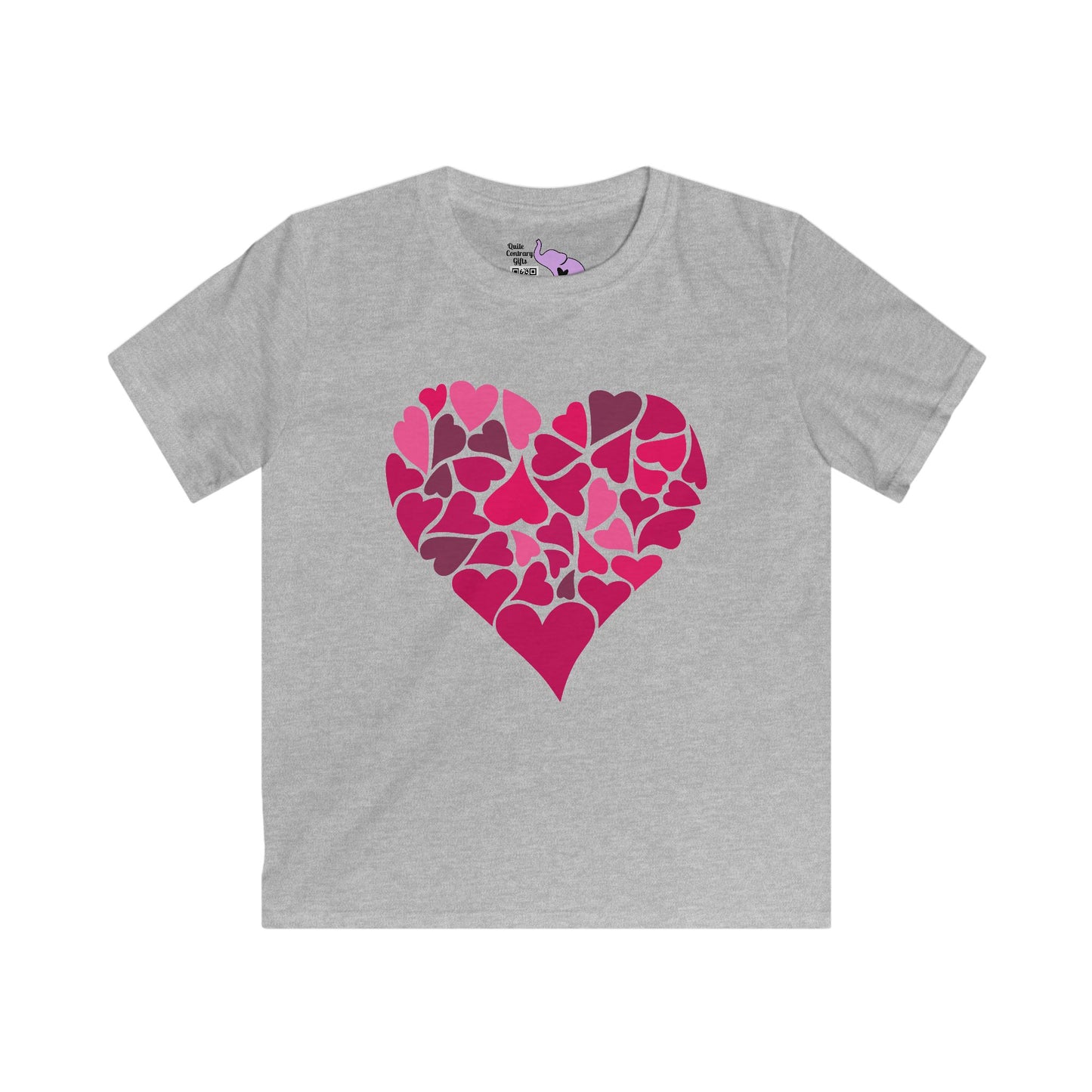 Hearts Within A Heart Youth Softstyle Tee