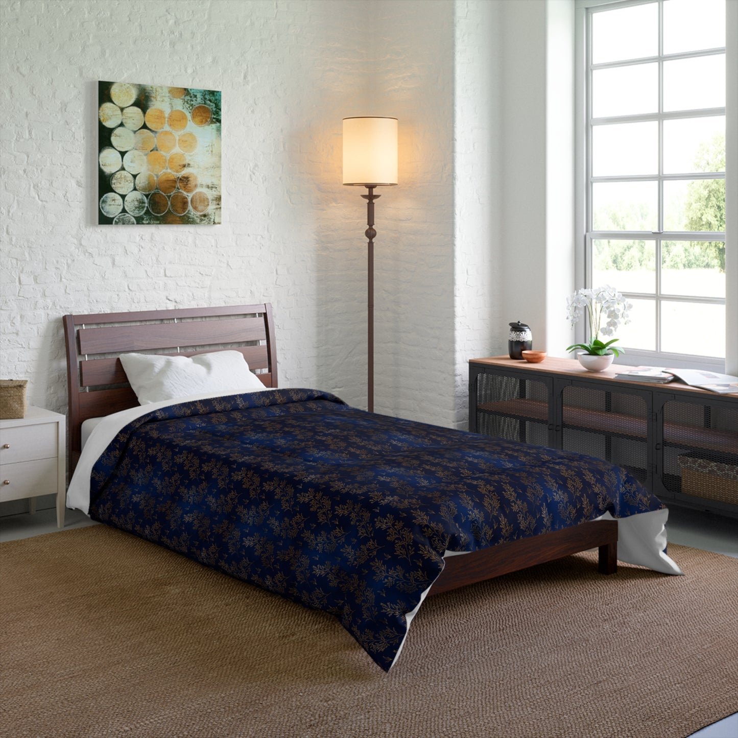 Gilded Twilight Foliage Comforter