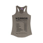 Warrior Nutrition Facts (Cancer) Women's Ideal Racerback Tank