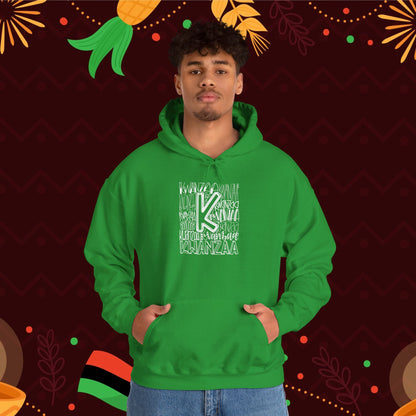 Kwanzaa Wordcloud Adult Heavy Blend™ Hoodie