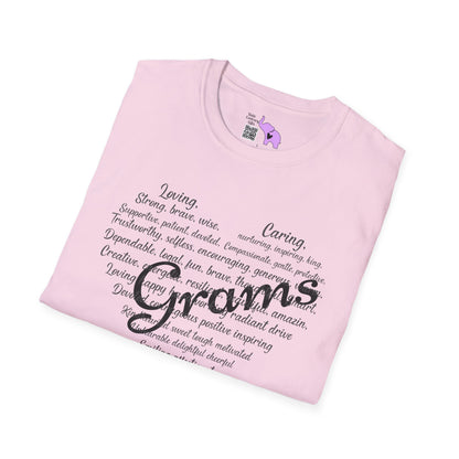 Grams Descriptive Words Adult T-shirt